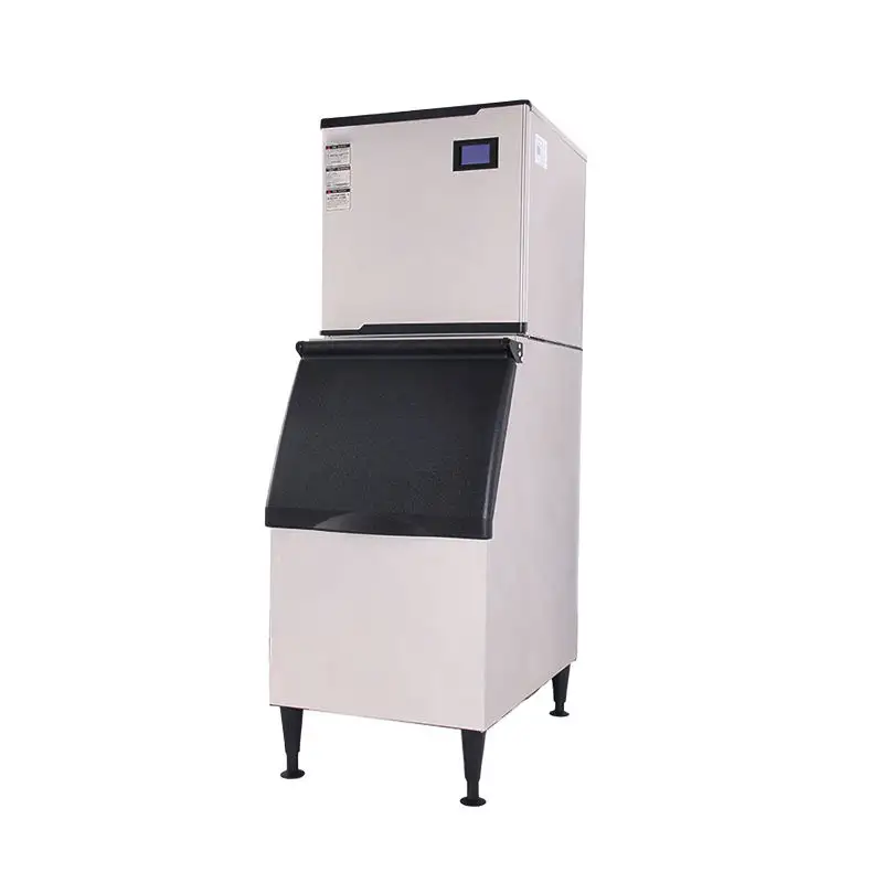 Commercial Ice Maker Machine - Stainless Steel, Large Capacity Ice Cube Maker for Stores