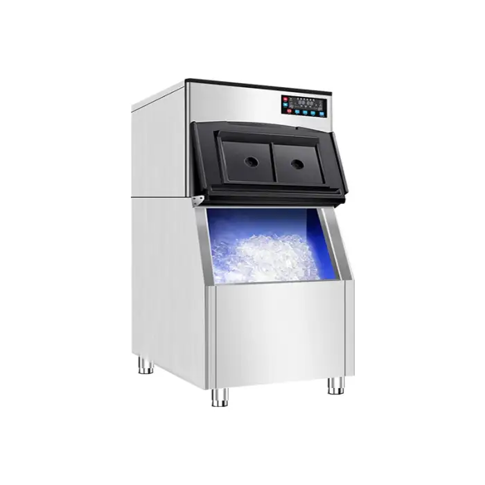 Oceanpower Commercial Ice Maker Machine Counter ice Making Machine Freestanding Ice Maker