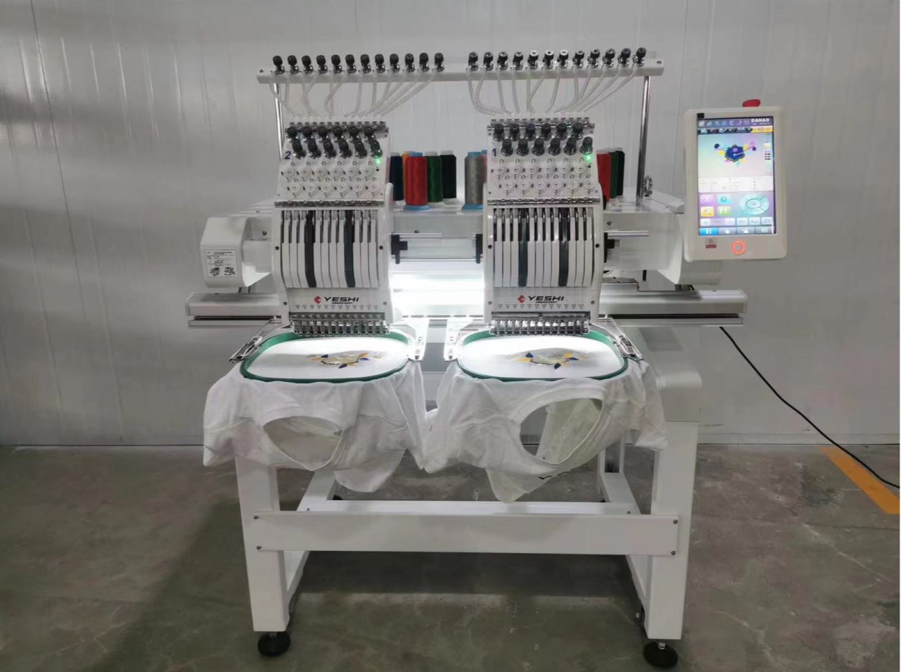 2 Heads 12 Needles Embroidery machine Yeshi Model: YS-1202CT