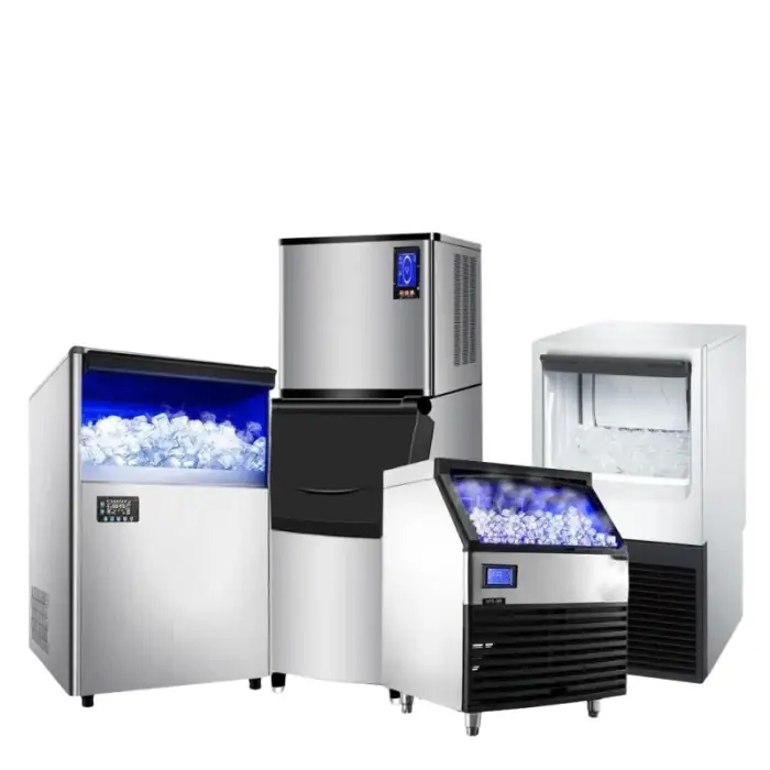 200kg/24h Commercial High-Capacity Ice Maker - Thermoelectric Bullet &amp; Nugget Ice Maker Machine for Sale