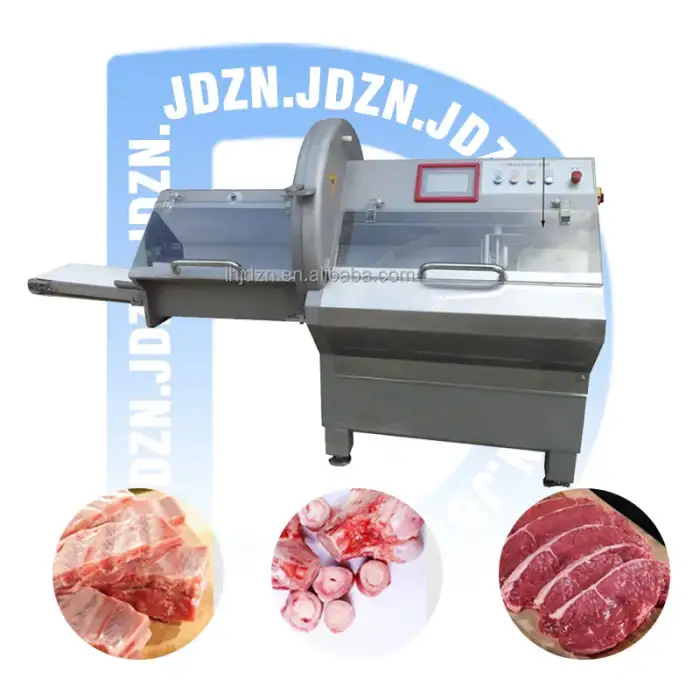 JD-21K Automatic Fresh Frozen Chicken Biltong Beef Meat Slicer Commercial Bacon Jerky Cutter