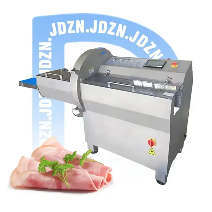 JD-21K Automatic Fresh Frozen Chicken Biltong Beef Meat Slicer Commercial Bacon Jerky Cutter