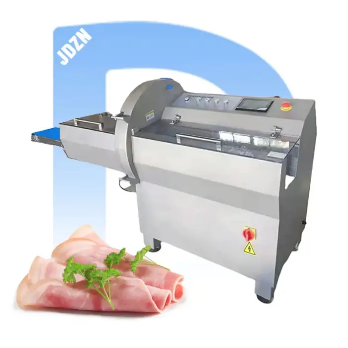 JD-21K Automatic Fresh Frozen Chicken Biltong Beef Meat Slicer Commercial Bacon Jerky Cutter