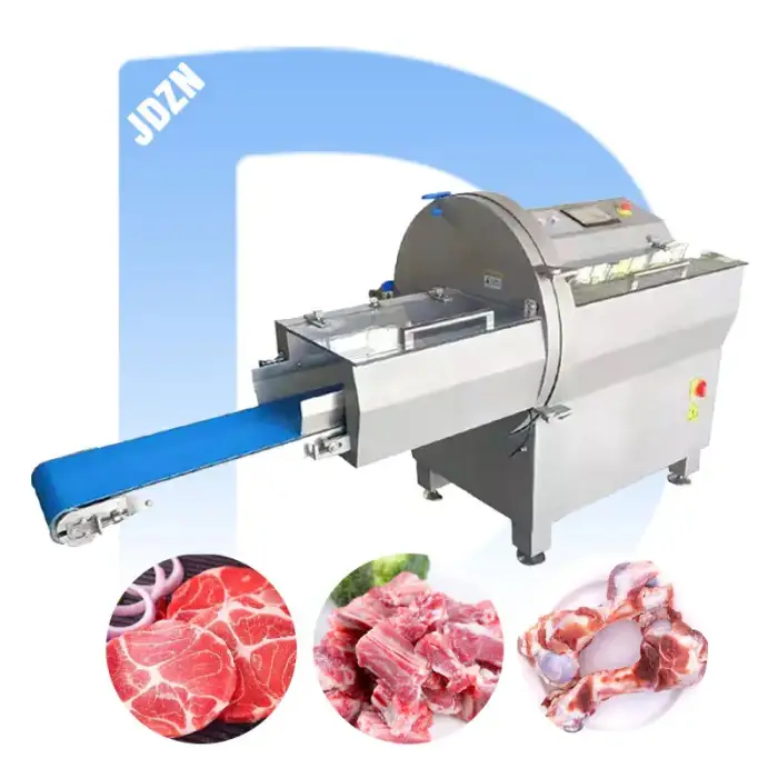 JD-21K Automatic Fresh Frozen Chicken Biltong Beef Meat Slicer Commercial Bacon Jerky Cutter