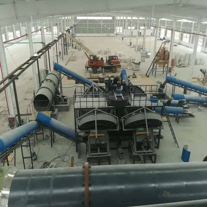 Automatic organic fertilizer production line organic fertilizer making machine High quality organic fertilizer production line