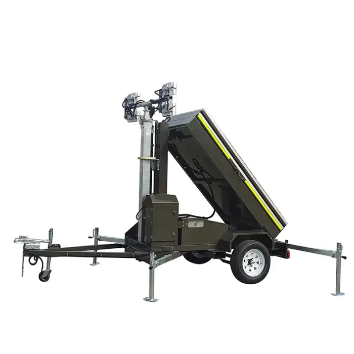 solar trailer photovoltaic light Mobile illuminated lighthouse