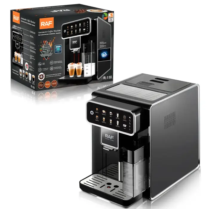 Full Automatic Smart Espresso Cappuccino Latte Coffee Machine with Milk Tank – Commercial Coffee Maker