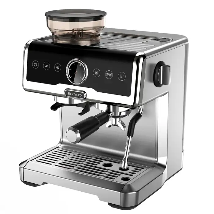 Fully Automatic 15 Bar Espresso Coffee Maker – Stainless Steel Italian Home Espresso Machine