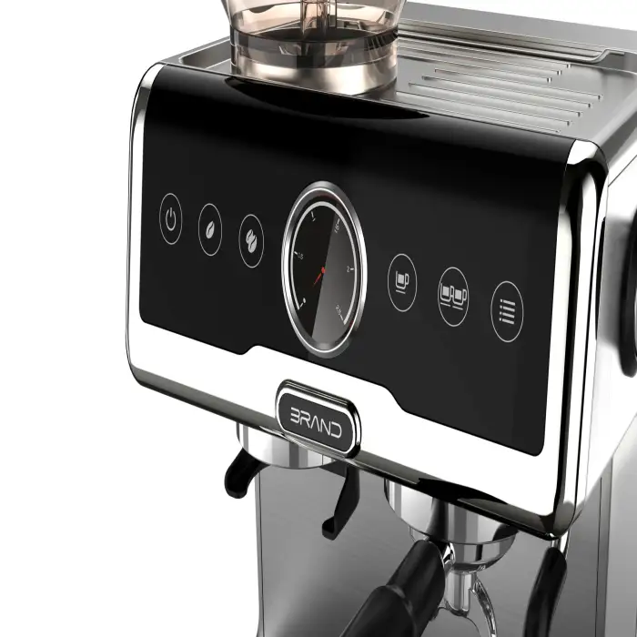 Fully Automatic 15 Bar Espresso Coffee Maker – Stainless Steel Italian Home Espresso Machine