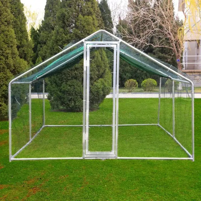 Outdoor Galvanized commercial chicken coop run for Agriculture Field