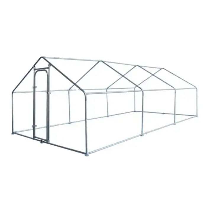 Outdoor Galvanized commercial chicken coop run for Agriculture Field