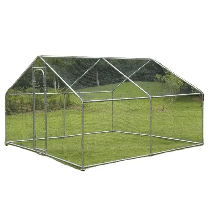 Outdoor Galvanized commercial chicken coop run for Agriculture Field