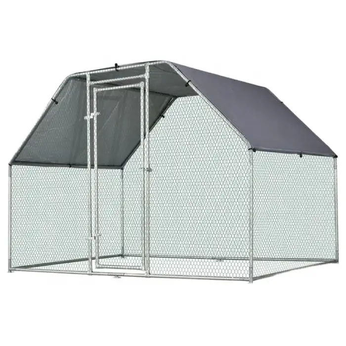 Outdoor Galvanized commercial chicken coop run for Agriculture Field