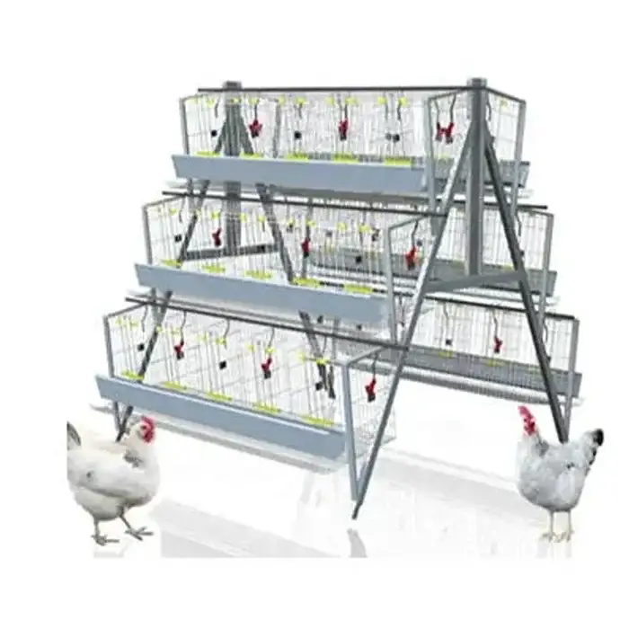 Deep Galvanized Chicken Coop House Broiler Chick Quail Cages Egg Layer Automatic Water Drinking