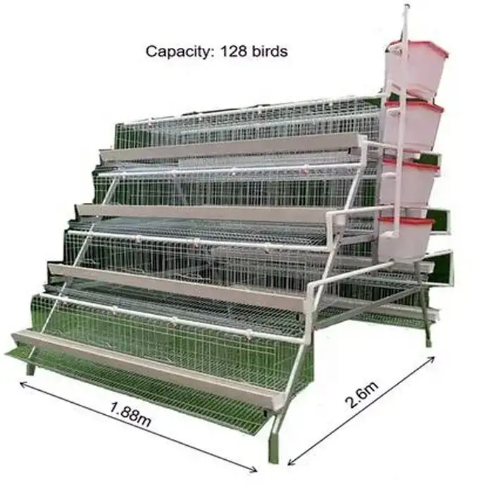 Deep Galvanized Chicken Coop House Broiler Chick Quail Cages Egg Layer Automatic Water Drinking