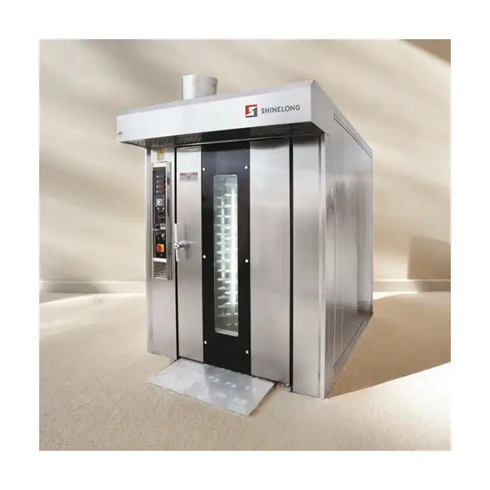 Automatic Stainless Steel Bakery Rotary Oven – Bread &amp; Pizza Baking Machine