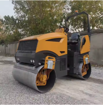 Small hand push single drum diesel roller 1 ton 2 ton 3 ton 4 ton 5 ton road compaction pavement repair Construction machinery