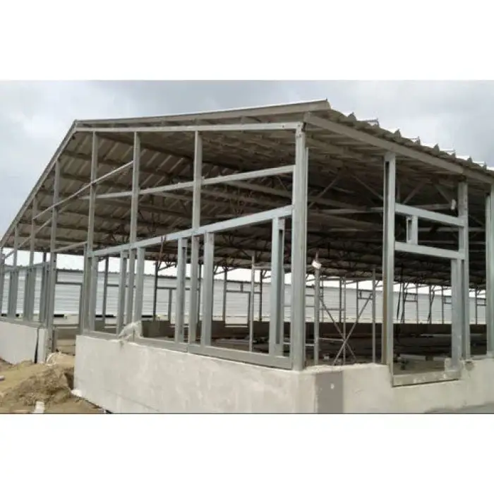 Structure Prefabricated Chicken House Poultry Farm Prefab Steel Motor  Provided Mobile Chicken Coop Automatic