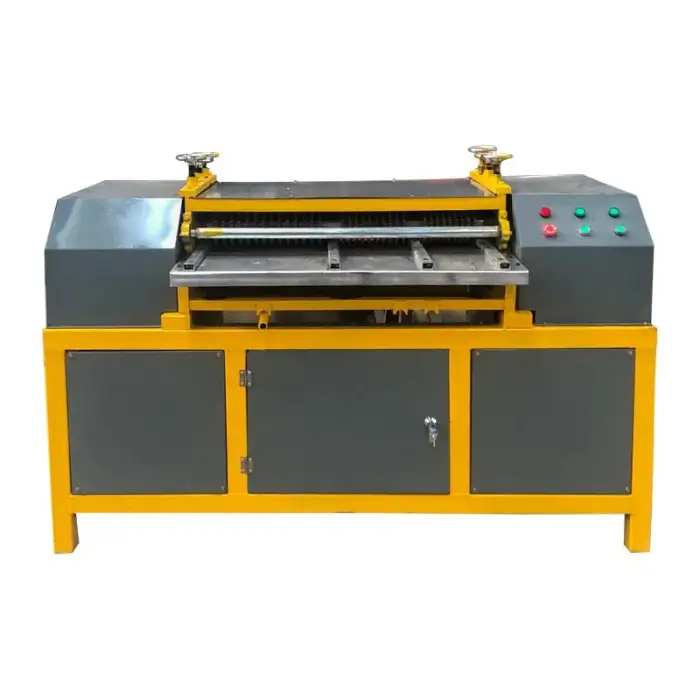 Electric copper extrusion machine  waste radiator stripping recycling machine with 2 sets speed reducer