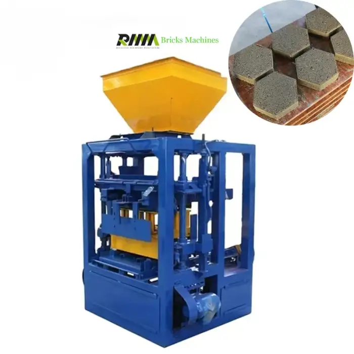 Hydraulic interlocking automatic concrete brick making machine