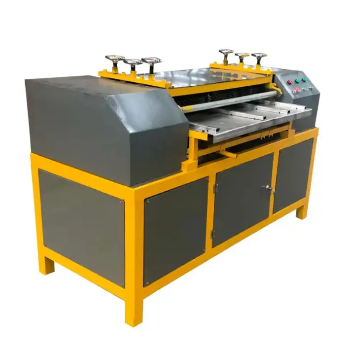 Electric copper extrusion machine  waste radiator stripping recycling machine with 2 sets speed reducer