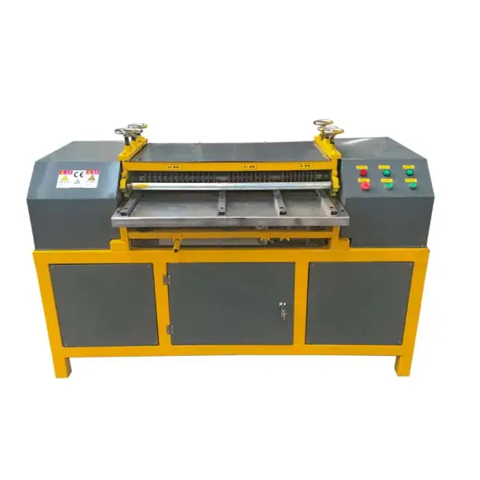 Electric copper extrusion machine  waste radiator stripping recycling machine with 2 sets speed reducer