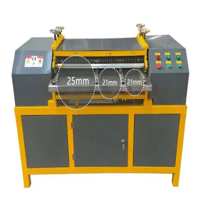 Electric copper extrusion machine  waste radiator stripping recycling machine with 2 sets speed reducer