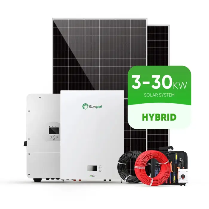 Complete Hybrid Solar Energy System 3 Phase 5kW-30kW for Home Use