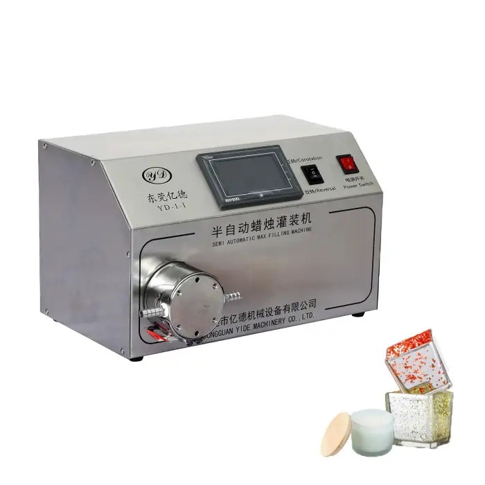 Semi-Automatic Candle Wax Filling Machine for Soy/Paraffin/Gel/Bee/Hair/Sugar Wax Packaging Glass Candle Making - Yide Machinery