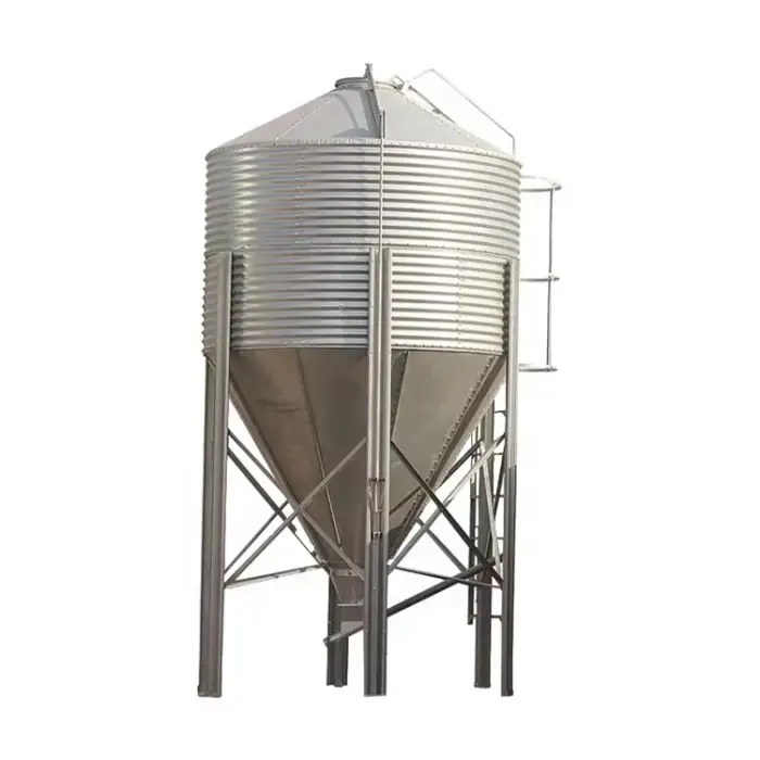 Chicken Feed Storage Poultry Farm Feed Bins Grain Storage Silo For  Farm