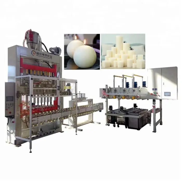 Paraffin Wax Fully Automatic Pillar Candle Dipping Making Machine