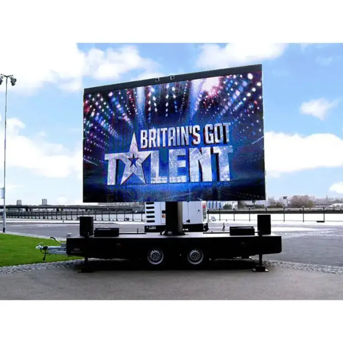 Mobile LED Billboard Advertising Display Screen Trailer