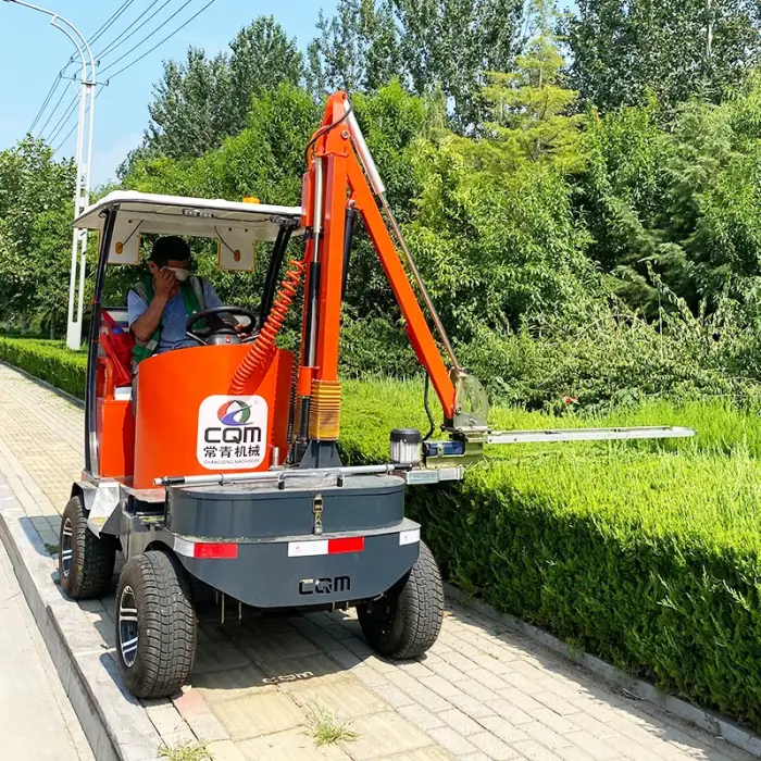 Four-Wheeled Electric Hedge Trimmer Machine – Ride-On Hedge Cutter Tractor