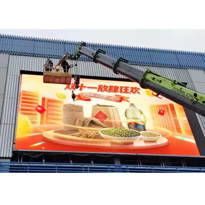 Outdoor Led Advertising Displays With Digital Board Panel  Standalone Screens To Road Standing Commercial Sign Billboard