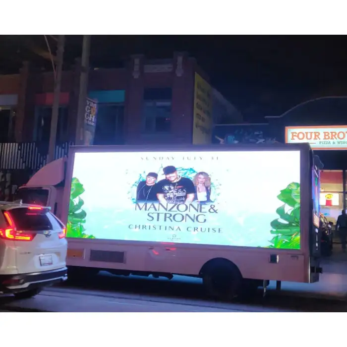 P10 Outdoor Mobile Advertising Vehicle Sports Panel Mobile Billboard Mounted Truck LED Screen Display