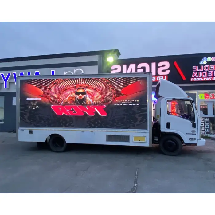 P10 Outdoor Mobile Advertising Vehicle Sports Panel Mobile Billboard Mounted Truck LED Screen Display