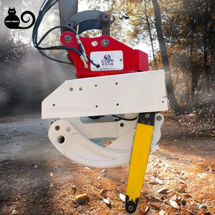 Excavator Clamp Saw Clamp, Type Wood Cutter, Log Cutting, Tree Cutting