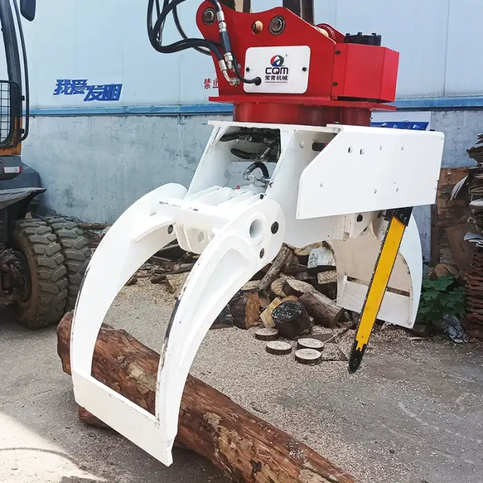 Excavator Clamp Saw Clamp, Type Wood Cutter, Log Cutting, Tree Cutting