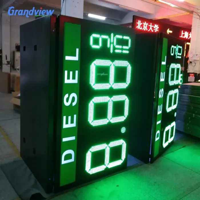 75 inch Petrol station boards digital screen display advertisement billboard