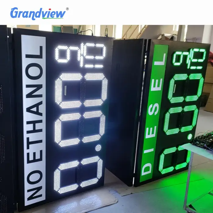 75 inch Petrol station price boards digital price screen display advertisement billboard