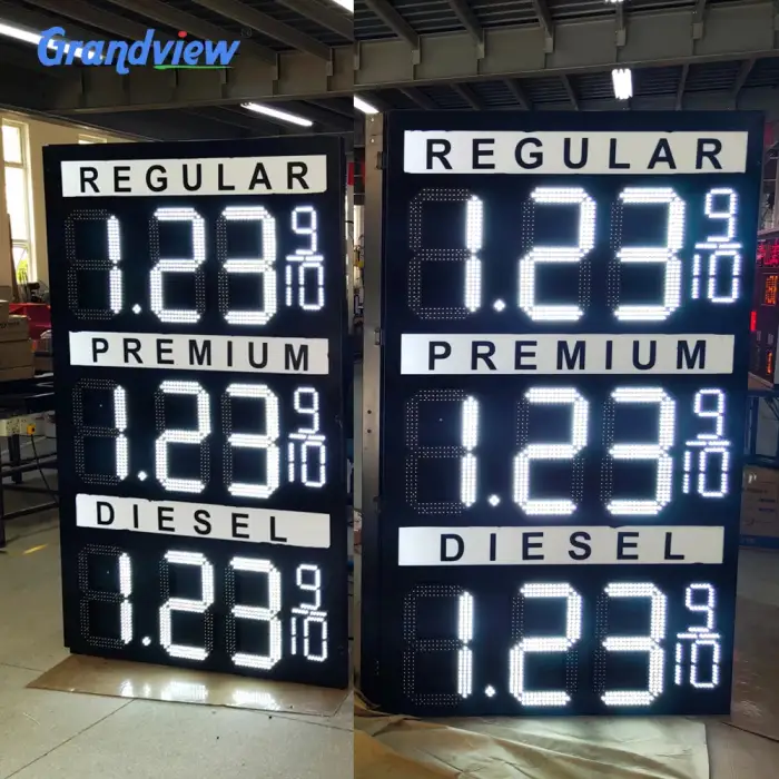 75 inch Petrol station price boards digital price screen display advertisement billboard