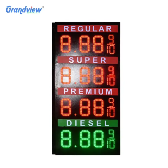 75 inch Petrol station boards digital screen display advertisement billboard