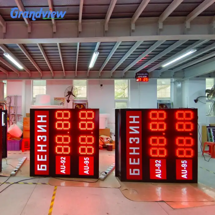 75 inch Petrol station price boards digital price screen display advertisement billboard