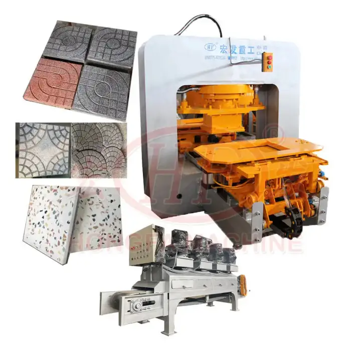 2023 Automatic Terrazzo Tile Making Machine with Pattern Stone