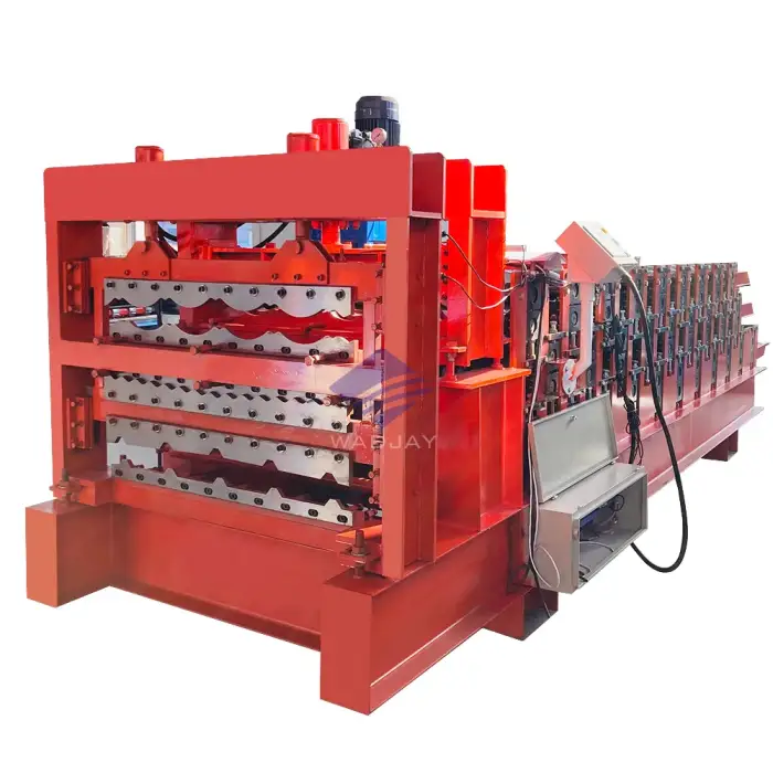 Three Layer Iron IBR Roof Sheet Roll Forming Machine – South Africa