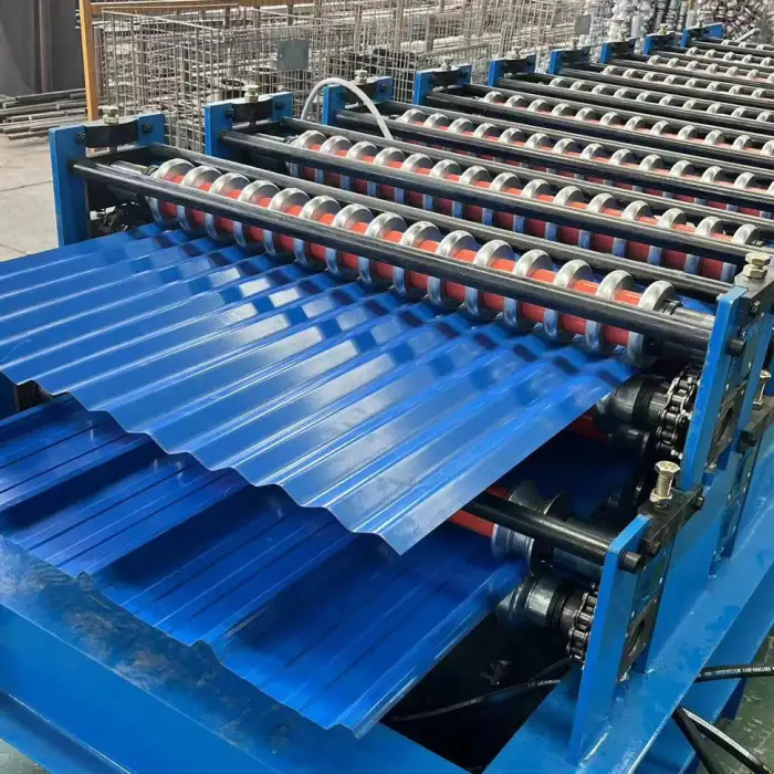 Top Quality 7.2L Color Steel Roofing Sheet Roll Forming Machine – Corrugated &amp; Metal Roof Wall Panels(MT-840-850)