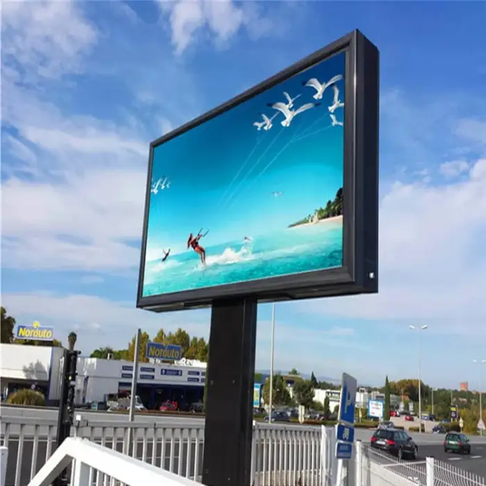 retail stores p10 Outdoor digital led advertising billboard display video wall 4x3m