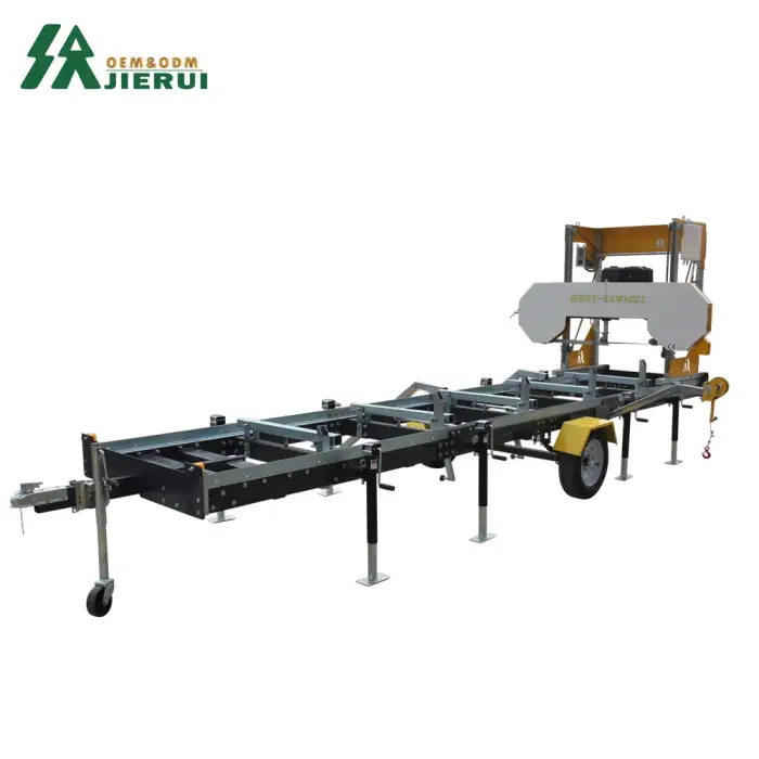 Horizontal Band Saw Machine Cutting Tree Trunk Sawmill