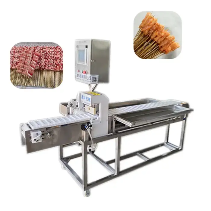 CE Automatic Satay Skewer Machine / Meat Skewer Machine Automatic / Beef Skewer Making Machine Ex-factory price