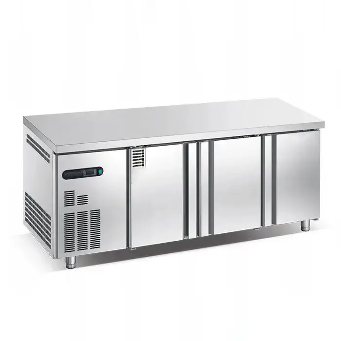 Hot Sale Commercial Supplies Fridge Stainless Steel Refrigerator Fridge Work Bench Table Cheap